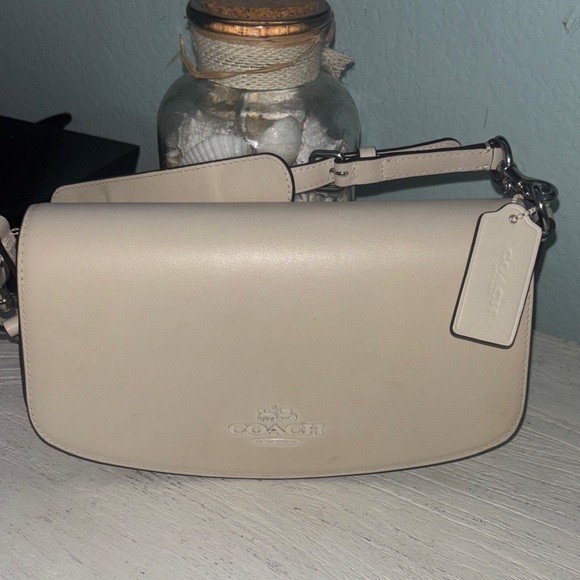 Coach Off-White Leather Crossbody Bag - Picture 1 of 5